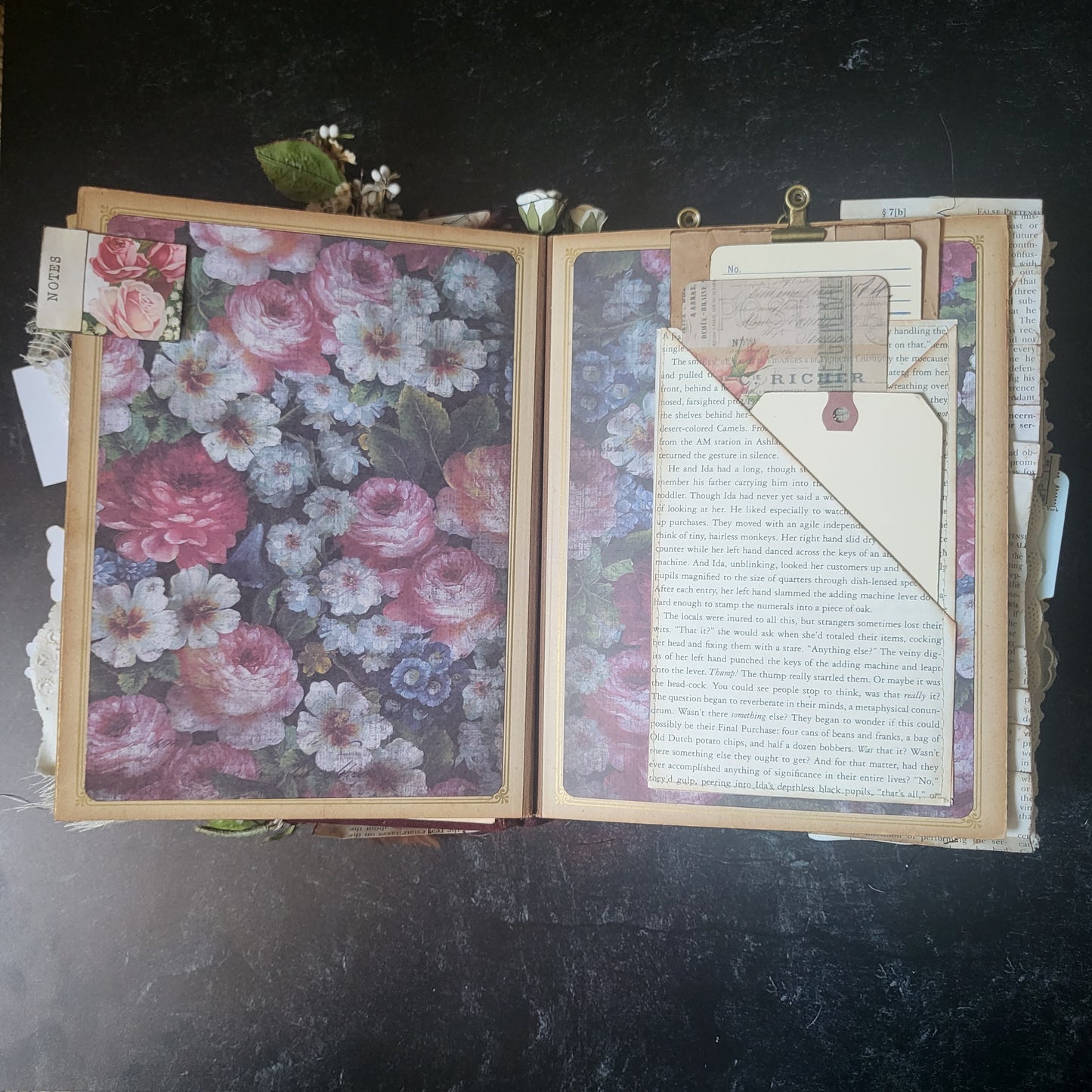 Over 100yr Old Journal Handmade Art Diary Photo Album