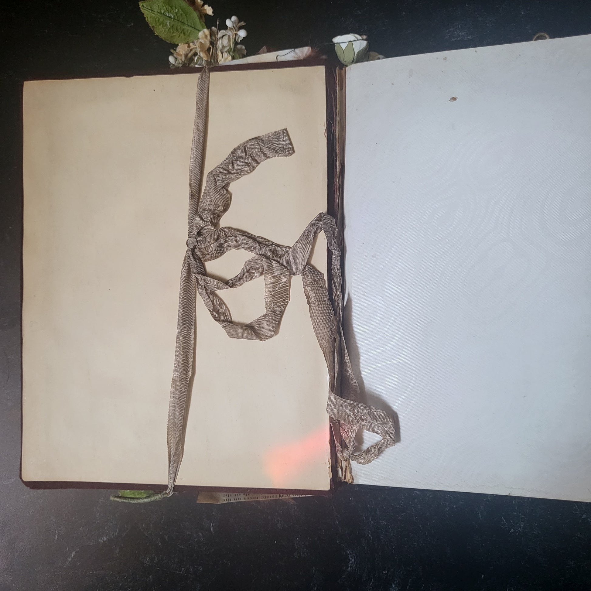 Over 100yr Old Journal Handmade Art Diary Photo Album